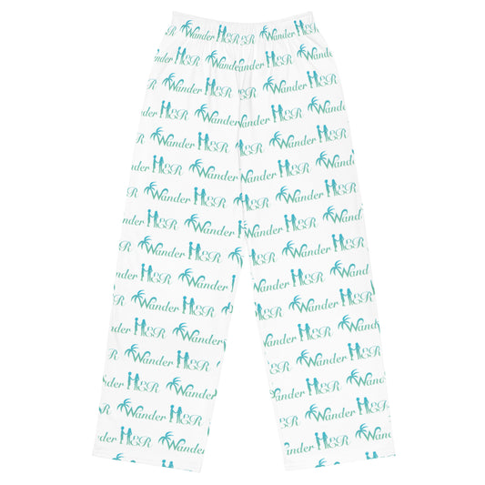All-over print unisex wide-leg pants
